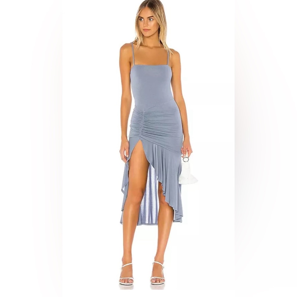 NEW Lovers + Friends Aniyah Midi Dress Size Small in Hydrangea Blue